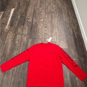 Calvin Klein Jeans Red Long Sleeve Tee